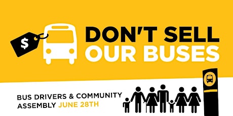 Don't Sell Our Buses - Public Assembly primary image