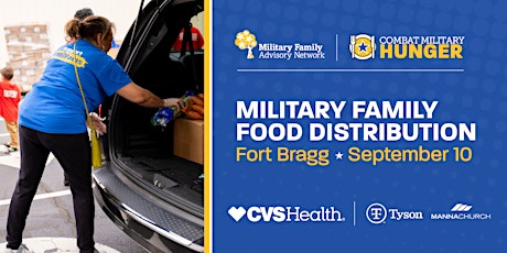 Fort Bragg Area Military Family Drive-Thru Food Distribution