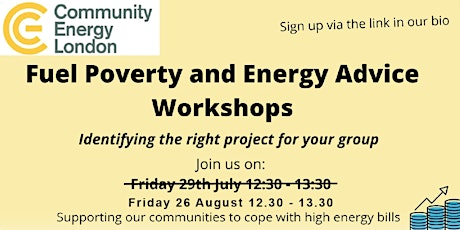 Fuel Poverty and Energy Advice Workshops 3/6