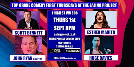 The Ealing Project Comedy Club: Thursday 1st September