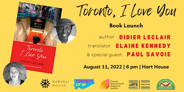 Toronto, I Love You: Book Launch