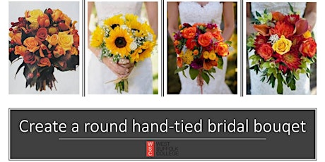 Floristry - Creating a Bride's beautiful round hand-tied bouquet