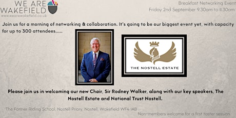 We Are Wakefield First Friday Networking 2nd September 9.30am