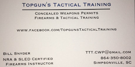 SC Concealed Weapons Permit Class 17-07 (Jul 15, 2017) primary image