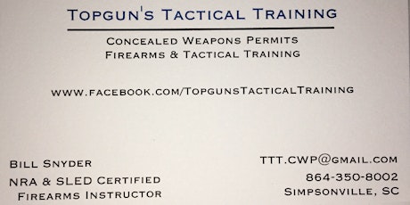 SC Concealed Weapons Permit Class 17-10 (Oct 21, 2017) primary image