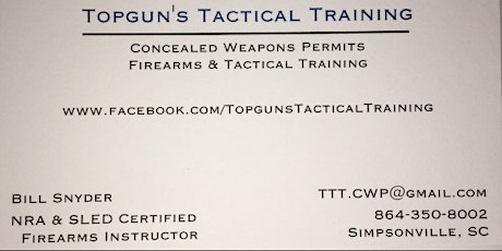SC Concealed Weapons Permit Class 17-11 (Nov 11, 2017) primary image