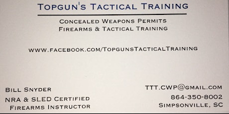 SC Concealed Weapons Permit Class 17-12 (Dec 16, 2017) primary image