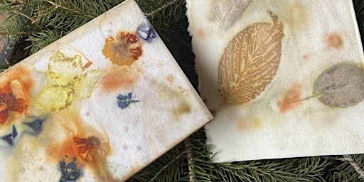 Printing Nature on Paper with Silk and Sumac