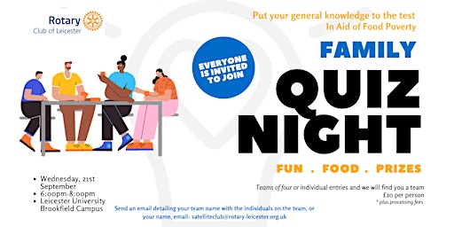 'Rotary Family Quiz Night' in aid of food poverty