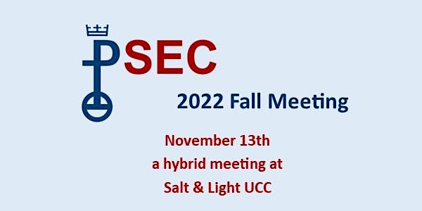 2022 PSEC Fall Meeting