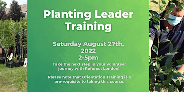 Reforest London Planting Leader Training