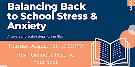 Balancing Back to School Stress and Anxiety
