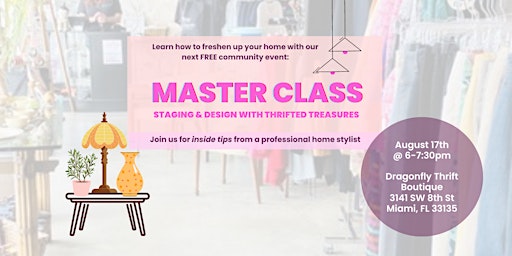 MASTER CLASS: Staging & Design with Thrifted Treasures