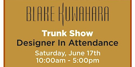 Blake Kuwahara Trunk Show at Josephson Opticians – Designer in Attendance primary image