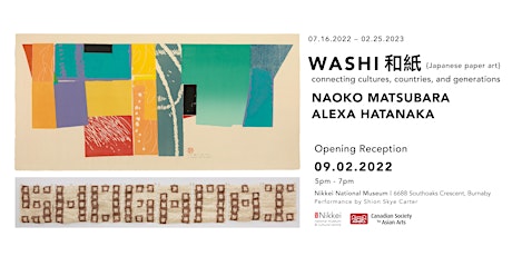 Opening Reception - Washi 和紙 Exhibit