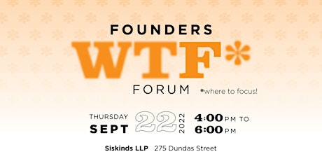 Imagem principal de Founders WTF* Forum