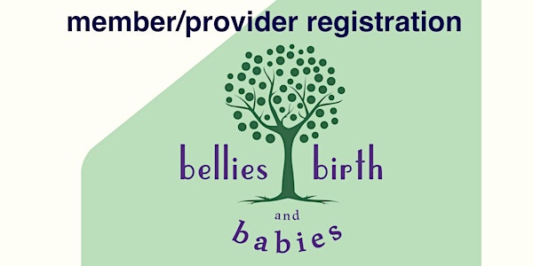 Provider Registration for Bellies Birth & Babies Fall 2017