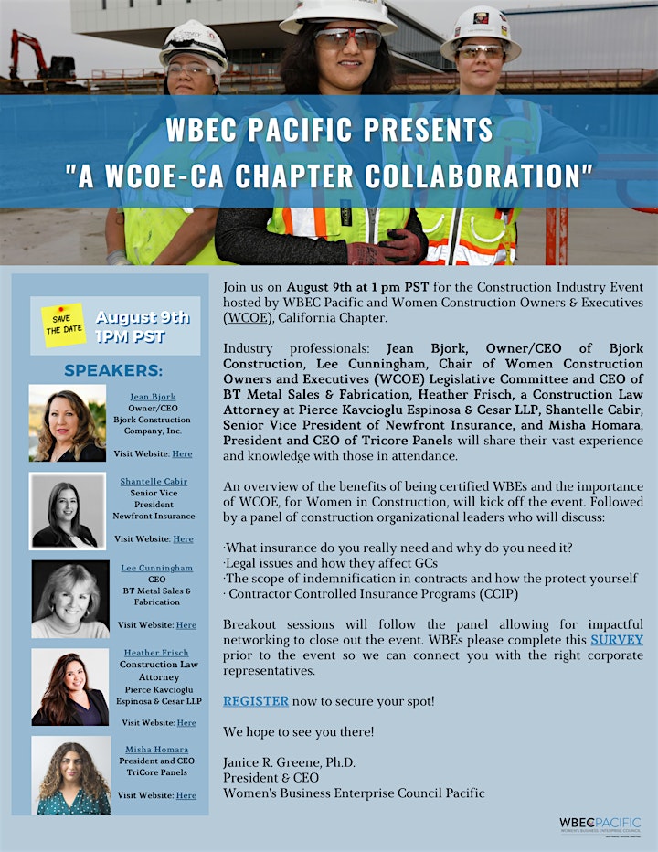 WBEC Pacific's Construction Industry Overview/Roundtable Sessions image