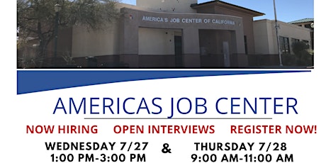 Americas Job Center-JVS SoCal Internal Recruitment