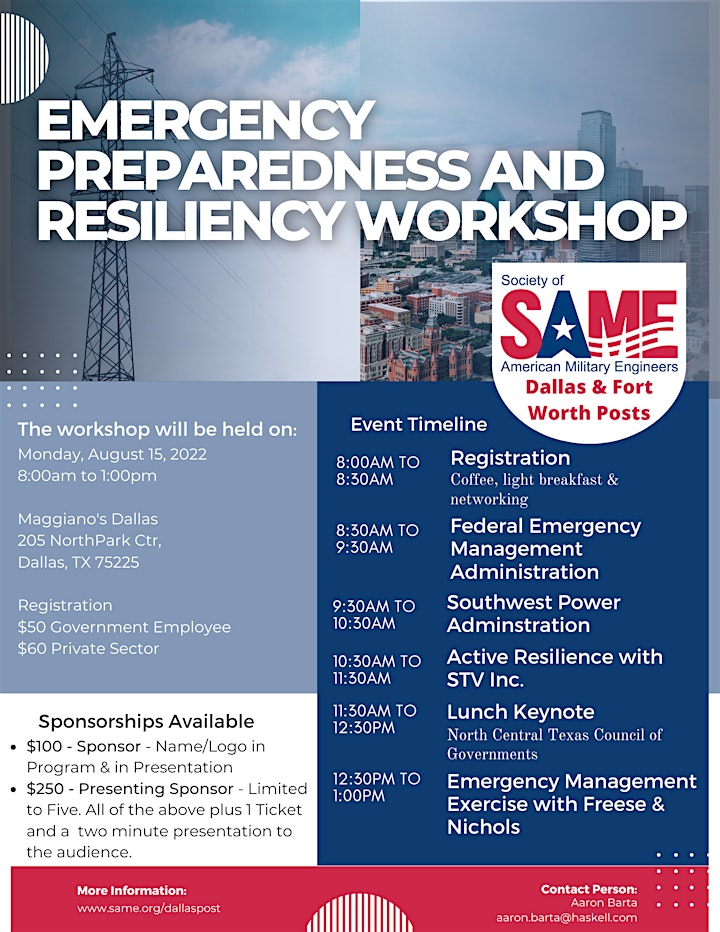 Emergency Preparedness and Resiliency Workshop image