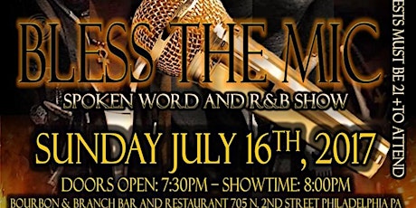 "BLESS THE MIC" Spoken Word and R&B primary image