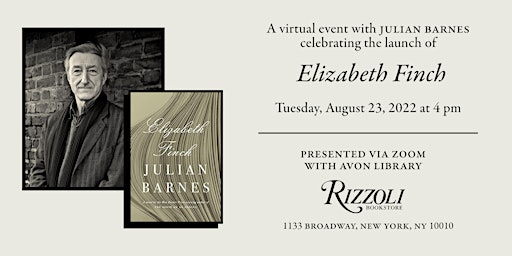 Julian Barnes Presents Elizabeth Finch (Virtual Event)