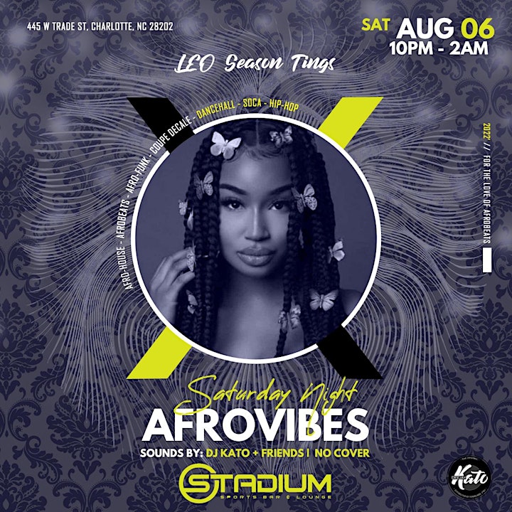 AfroVibe Saturdays @Stadium CLT, Vol. 39: Leo Season Tings image