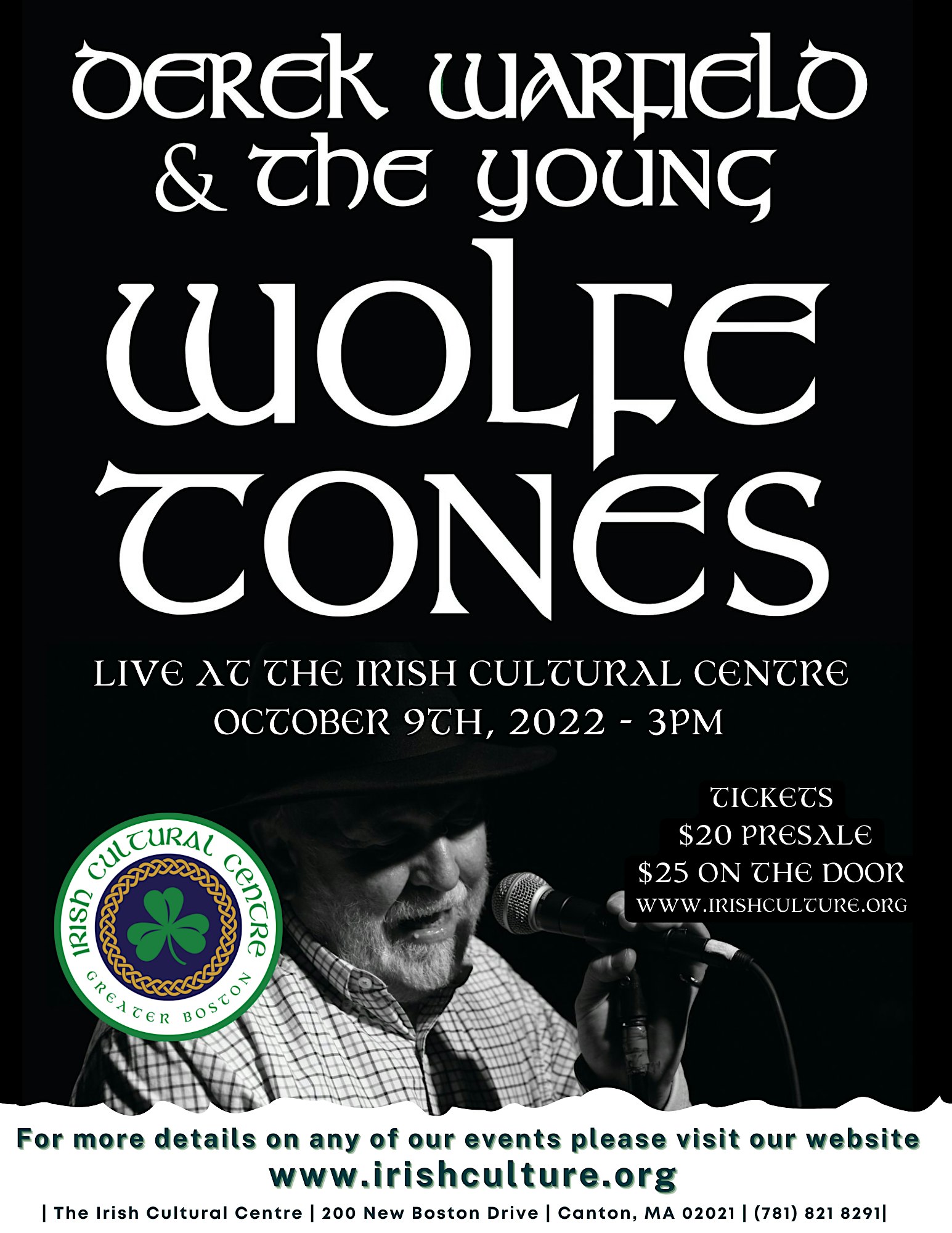 Derek Warfield & The Young Wolfe Tones Live at the Irish Cultural Centre