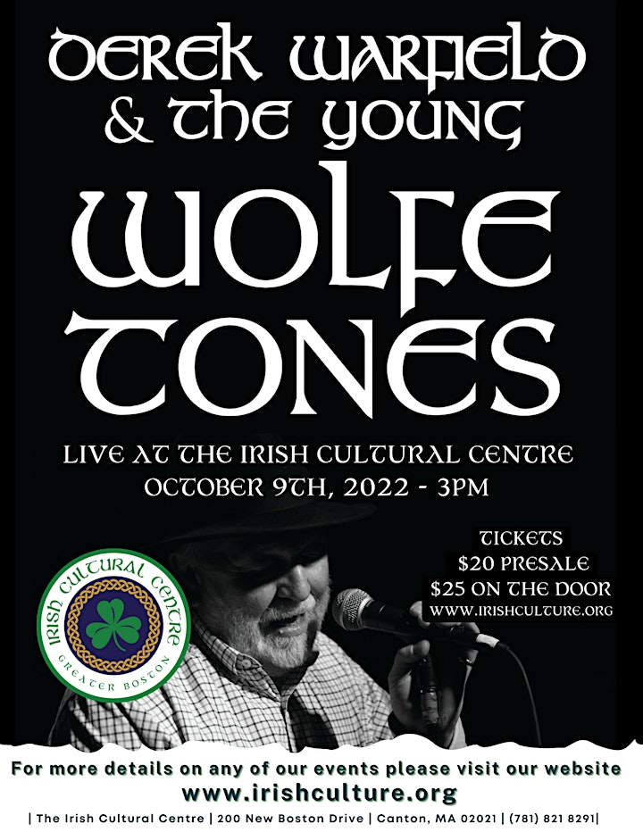 Derek Warfield & The Young Wolfe Tones Live at the Irish Cultural Centre image