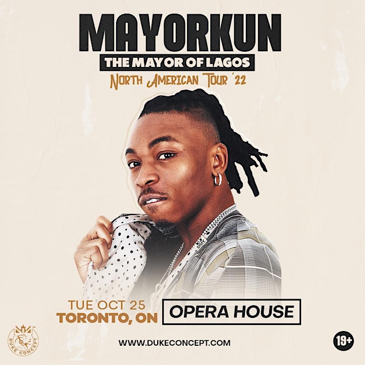 Mayorkun "The Mayor of Lagos Tour" image