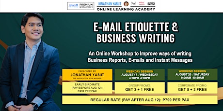 E-mail Etiquette and Business Writing with Jonathan Yabut