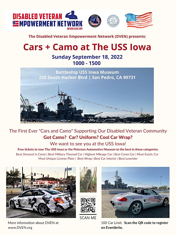 Cars + Camo @ The USS Iowa image