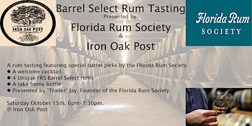 Florida Rum Society  Barrel Tasting