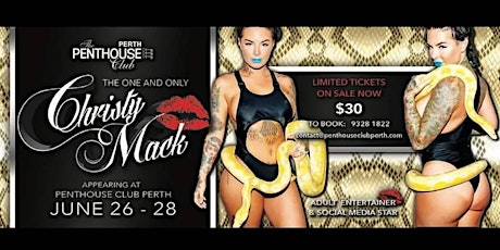 Christy Mack at Penthouse Club Perth primary image