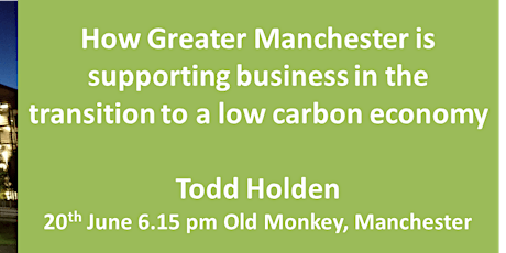 Green Drinks: Sustainable Business with Todd Holden, Manchester Growth Company primary image