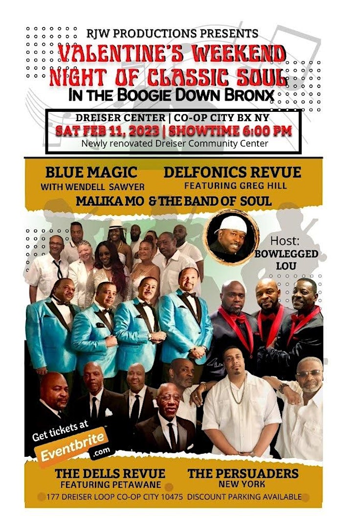 Valentine's Day Weekend Night of Classic Soul in t image
