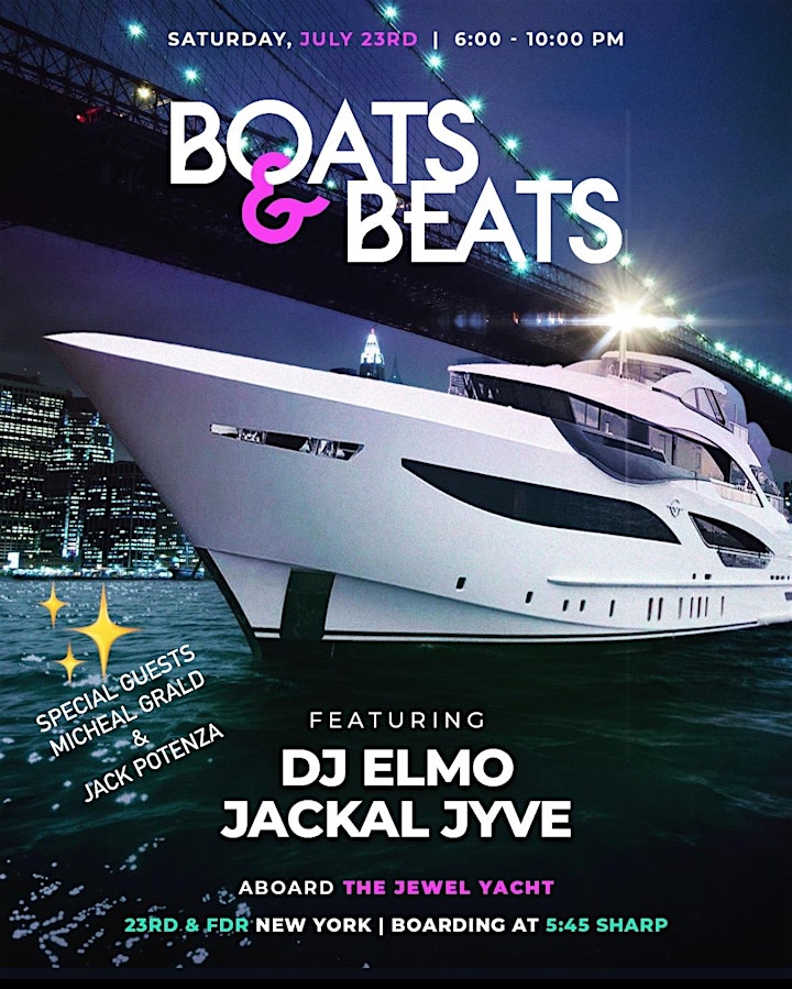 House Music  Sightseeing Booze Cruise New York City: DJ Elmo/ Jackal Jyve image