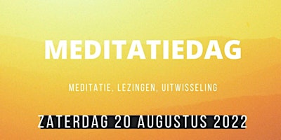 Meditatiedag op 20 augustus