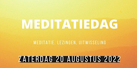 Meditatiedag op 20 augustus
