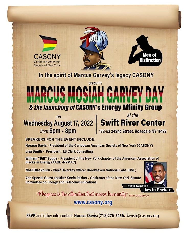 Marcus Mosiah Garvey Day - Energy Affinity Group Launch image