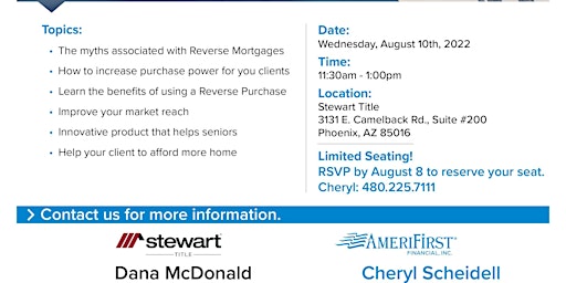 Lunch & Learn on Reverse Mortgages