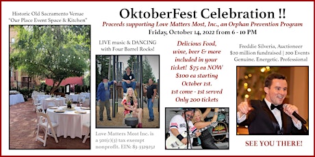OktoberFest Celebration! Supporting Love Matters Most - Orphan Prevention