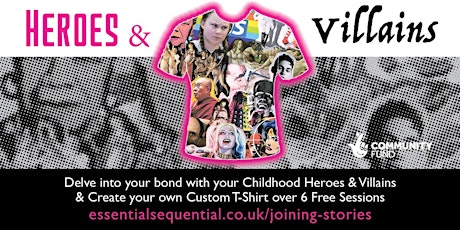 Heroes & Villains T-Shirt Design Course for 18 to 24 Yr olds (Sept 22) primary image