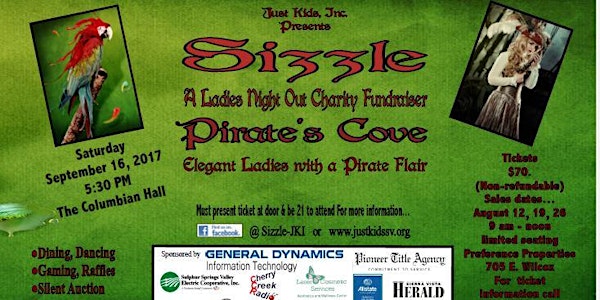 Sizzle Pirate's Cove - A Ladies Night Out Charity Fundraiser