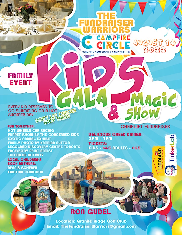 Kids Gala Dinner & Magic Show Fundraiser to help kids with cancer image