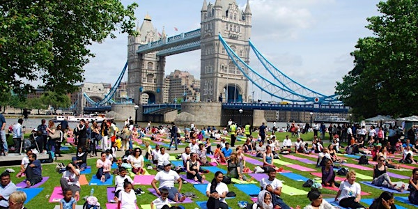 International Day of Yoga in the heart of London - Trafalgar Square