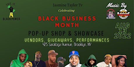 August Is Black Business Month (Pop- Up Shop & Showcase)