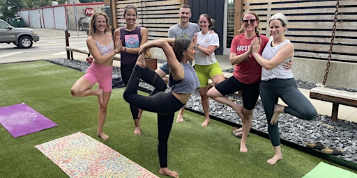 All-Levels Patio Yoga Class at Parsons North - [Bottoms Up! Yoga & Brew]