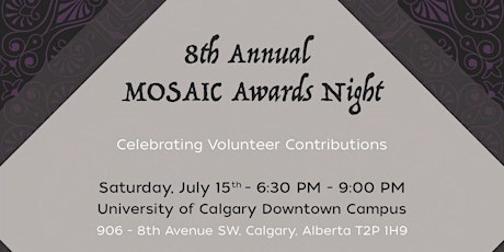 MOSAIC Volunteers 8th Annual Awards Night primary image