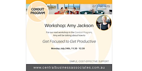 Conduit: Amy Jackson: Get Focused to Get Productive primary image